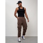 Джинсы карго мужские, размер 50-52, цвет коричневый - Фото 10