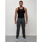 Джинсы карго мужские, размер 44, цвет тёмно-серый - Фото 1