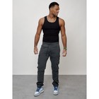 Джинсы карго мужские, размер 44, цвет тёмно-серый - Фото 11