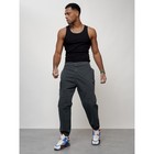 Джинсы карго мужские, размер 52, цвет тёмно-серый - Фото 10