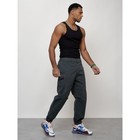 Джинсы карго мужские, размер 56, цвет тёмно-серый - Фото 3