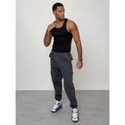 Джинсы карго мужские, размер 44-46, цвет тёмно-серый - Фото 11