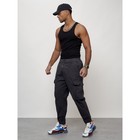 Джинсы карго мужские, размер 56, цвет тёмно-серый - Фото 2