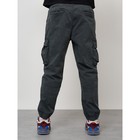 Джинсы карго мужские, размер 50-52, цвет тёмно-серый - Фото 10