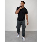 Джинсы карго мужские, размер 54, цвет тёмно-серый - Фото 11