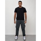 Джинсы карго мужские, размер 54, цвет тёмно-серый - Фото 3