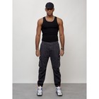 Джинсы карго мужские, размер 50-52, цвет тёмно-серый - Фото 9