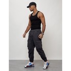 Джинсы карго мужские, размер 50-52, цвет тёмно-серый - Фото 10