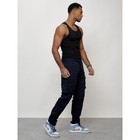 Джинсы карго мужские, размер 44, цвет тёмно-синий - Фото 11