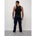 Джинсы карго мужские, размер 44, цвет тёмно-синий - Фото 12