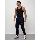 Джинсы карго мужские, размер 52, цвет тёмно-синий - Фото 2