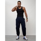 Джинсы карго мужские, размер 46-48, цвет тёмно-синий - Фото 7