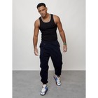 Джинсы карго мужские, размер 44, цвет тёмно-синий - Фото 7