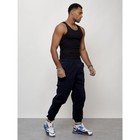 Джинсы карго мужские, размер 48, цвет тёмно-синий - Фото 10