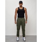 Джинсы карго мужские, размер 48, цвет хаки - Фото 3