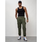 Джинсы карго мужские, размер 50-52, цвет хаки - Фото 2