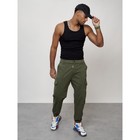 Джинсы карго мужские, размер 52, цвет хаки - Фото 7