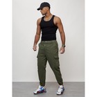 Джинсы карго мужские, размер 54, цвет хаки - Фото 4