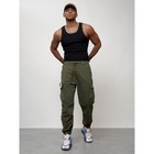 Джинсы карго мужские, размер 44, цвет хаки - Фото 9