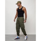 Джинсы карго мужские, размер 50-52, цвет хаки - Фото 6