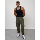 Джинсы карго мужские, размер 52, цвет хаки - Фото 11