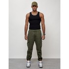 Джинсы карго мужские, размер 52, цвет хаки - Фото 5