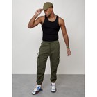 Джинсы карго мужские, размер 52, цвет хаки - Фото 10