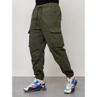 Джинсы карго мужские, размер 54, цвет хаки - Фото 1