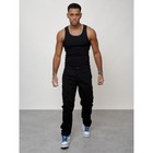 Джинсы карго мужские, размер 52, цвет чёрный - Фото 11