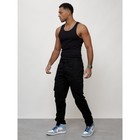 Джинсы карго мужские, размер 52, цвет чёрный - Фото 6