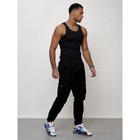 Джинсы карго мужские, размер 48, цвет чёрный - Фото 7