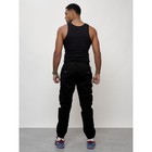 Джинсы карго мужские, размер 52, цвет чёрный - Фото 8