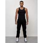 Джинсы карго мужские, размер 56, цвет чёрный - Фото 5