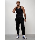 Джинсы карго мужские, размер 48, цвет чёрный - Фото 9