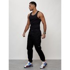 Джинсы карго мужские, размер 56, цвет чёрный - Фото 6