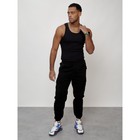 Джинсы карго мужские, размер 54, цвет чёрный - Фото 6