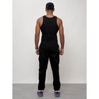 Джинсы карго мужские, размер 46-48, цвет чёрный - Фото 4