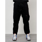 Джинсы карго мужские, размер 44, цвет чёрный - Фото 3