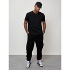 Джинсы карго мужские, размер 44-46, цвет чёрный - Фото 2