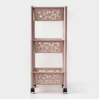 Этажерка напольная Prima, 3-х секционная, на колёсиках, МИКС - Фото 11