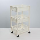 Этажерка напольная Prima, 3-х секционная, на колёсиках, МИКС - Фото 9