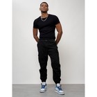 Джинсы карго мужские, размер 48, цвет чёрный - Фото 10