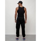 Джинсы карго мужские, размер 44-46, цвет чёрный - Фото 4