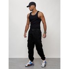 Джинсы карго мужские, размер 48, цвет чёрный - Фото 2