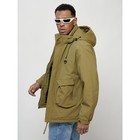 Куртка мужская весенняя, размер 58, цвет горчичный - Фото 6