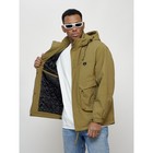 Куртка мужская весенняя, размер 58, цвет горчичный - Фото 7