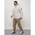 Куртка мужская весенняя, размер 56, цвет светло-серый - Фото 2