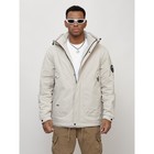 Куртка мужская весенняя, размер 56, цвет светло-серый - Фото 5