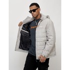 Куртка спортивная мужская, размер 58, цвет светло-серый - Фото 13