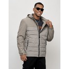 Куртка спортивная мужская, размер 58, цвет серый - Фото 3